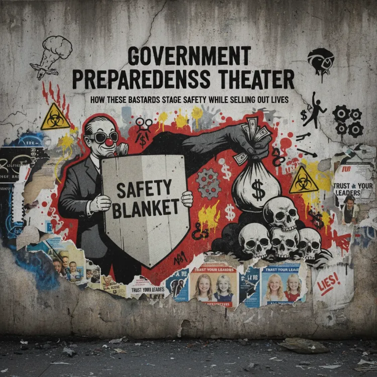 Government Preparedness Theater: How These Bastards Stage Safety While Selling Out Lives